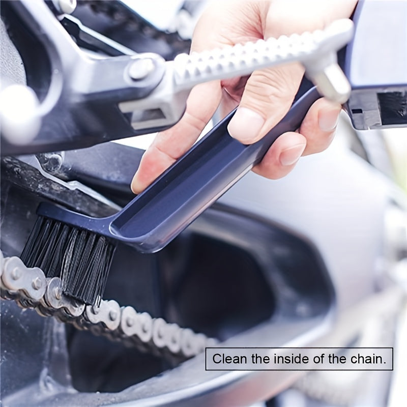 Motorcycle Chain Cleaner Durable ABS Black Easy-Clean for Touring Bikes
