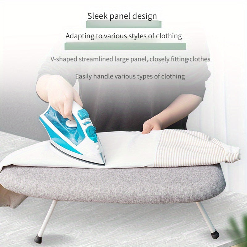 Foldable Portable Ironing Pad with Heat Insulation Cloth for Hanging Behind Door