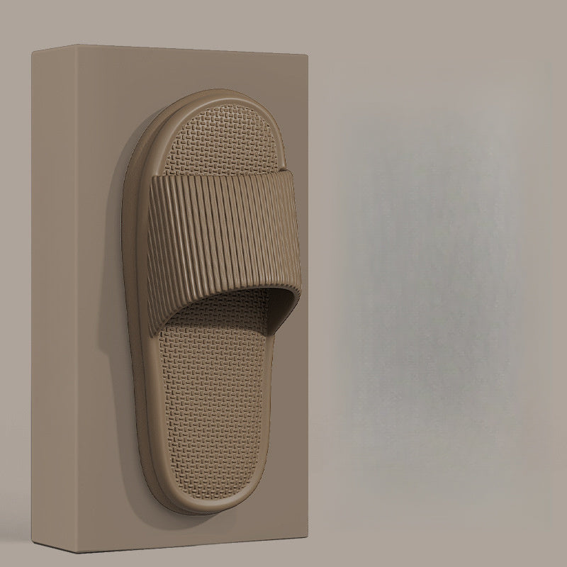 Women Summer Slides Lightweight EVA Open-Toe Slippers Black White