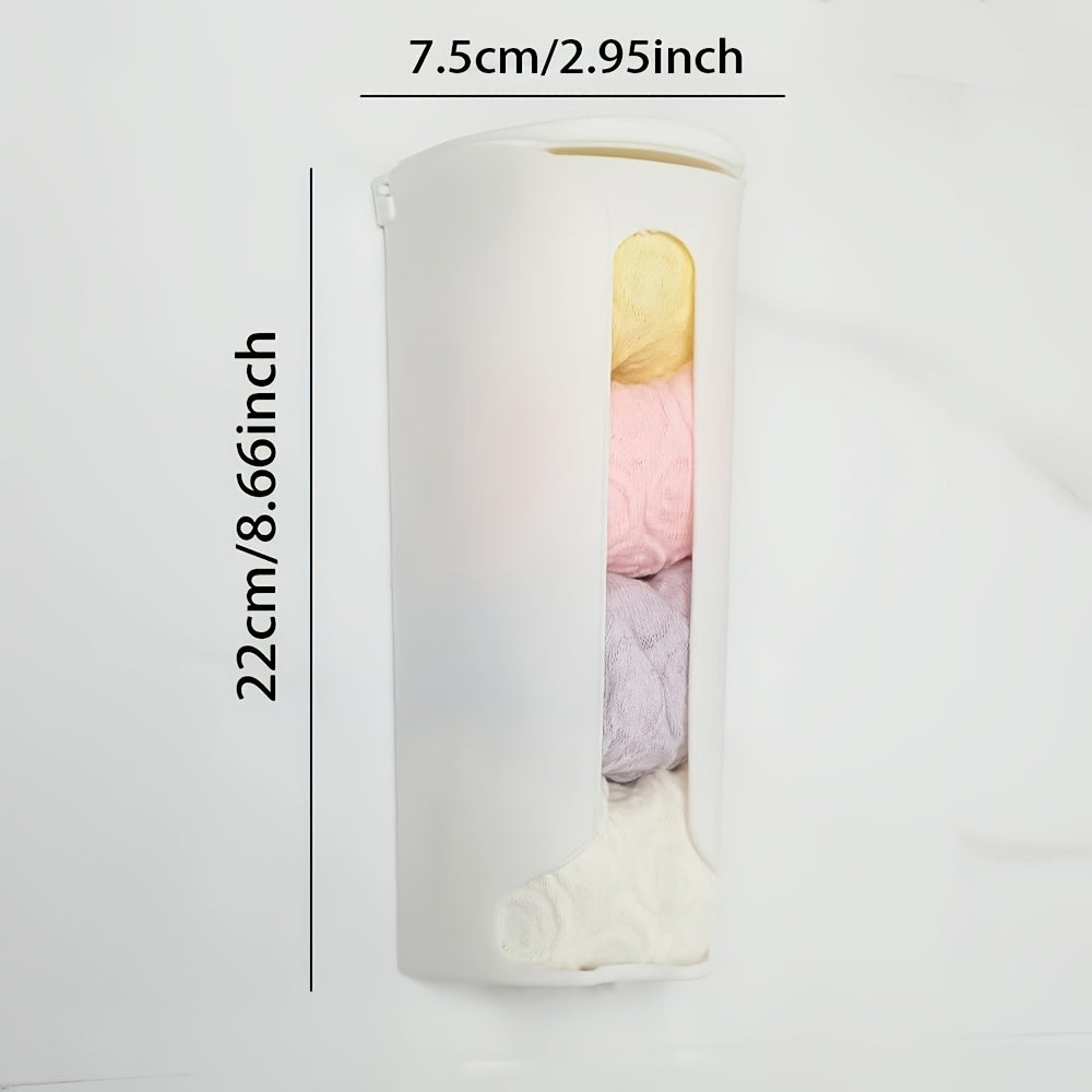Wall-Mounted Plastic Bag Storage Organizer for Kitchen and Bathroom