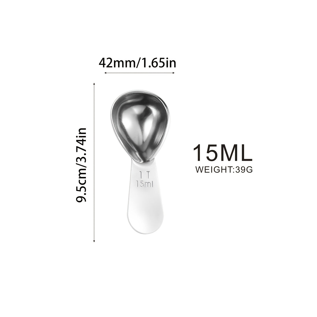 Stainless Steel Coffee Spoon Set with Scale and Measuring Spoons for Baking