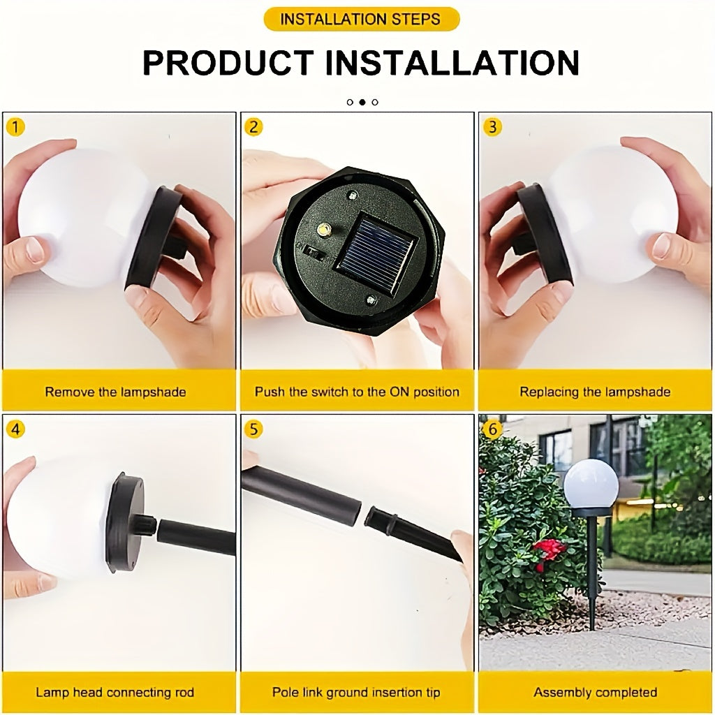 Solar-Powered LED Garden Lights for Pathways Yards Decks and Lawns