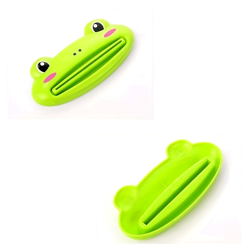 Kids Frog Toothpaste Dispenser Plastic Tube Squeezer Bathroom Kitchen