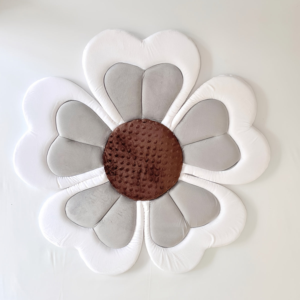 Flower Bath Mat with Cushioned Surface and Multi-Function Design
