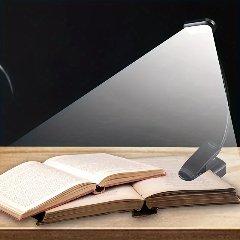 Portable Clip-On Book Light with Night Light and Table Lamp Function