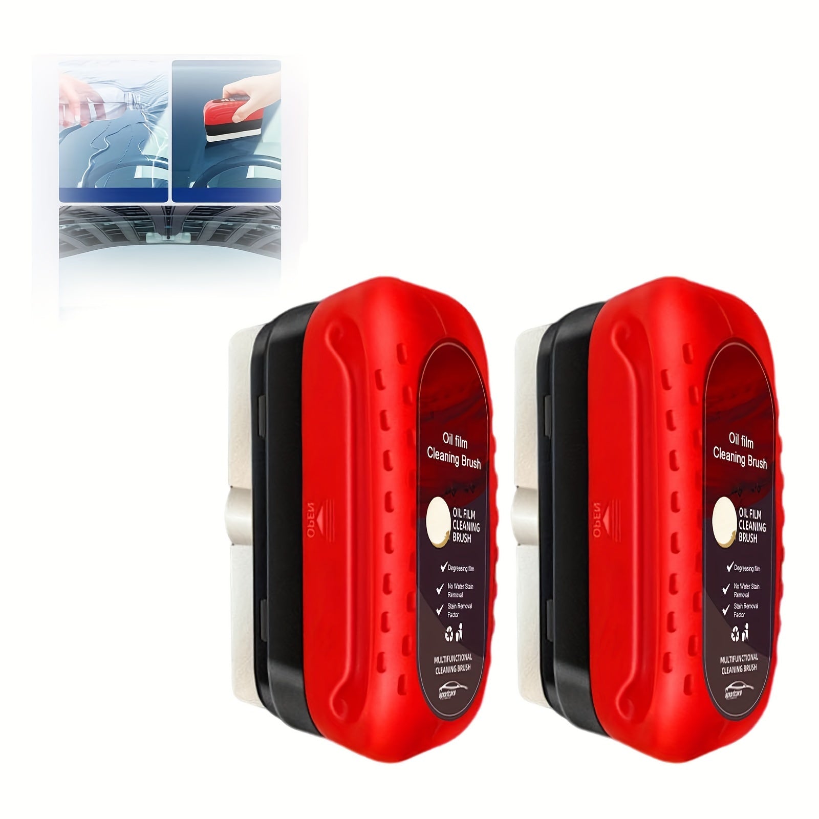 2 dona avtomobil shisha moy filmi tozalagich, shisha tozalash choʻpichi, 120ml