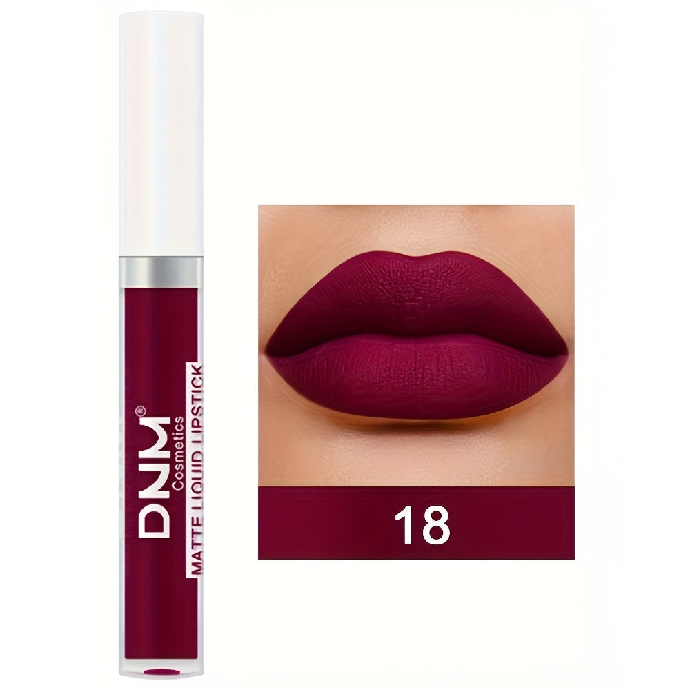 Brillo de labios mate a prueba de agua de larga duración para mujer con múltiples colores