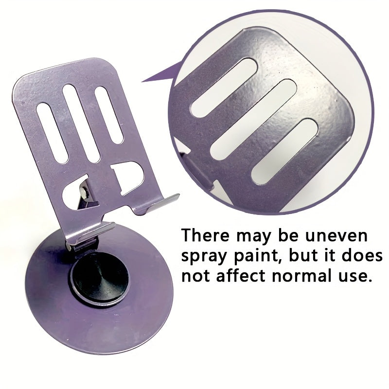 Adjustable Metal Phone and Tablet Stand with 360-Degree Rotation and Height Adjustment