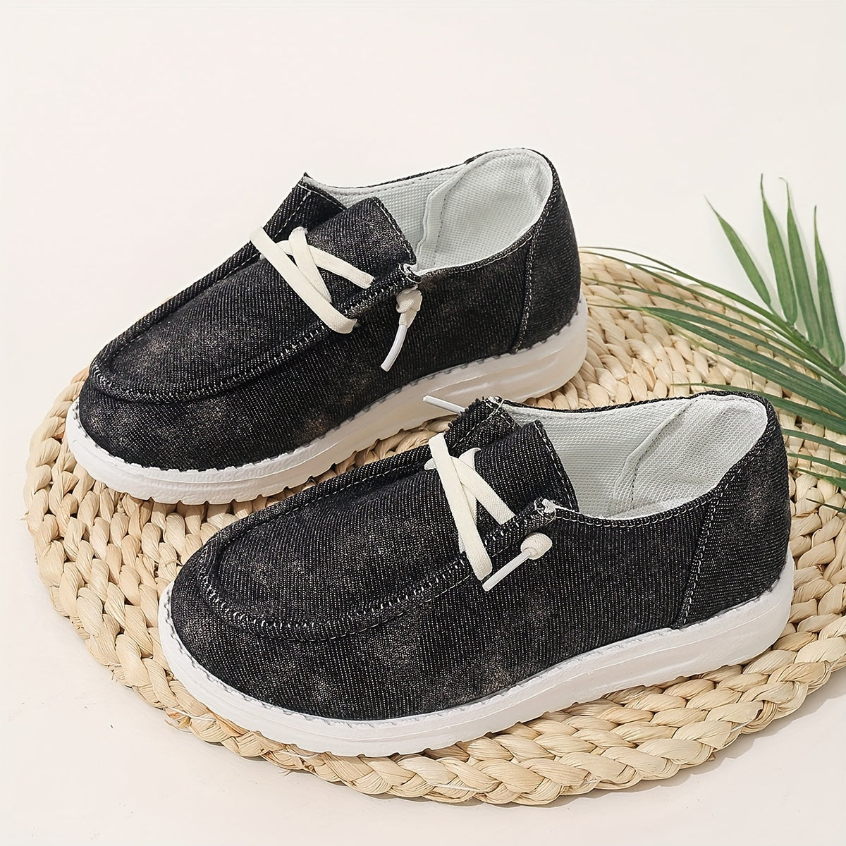 Boys' All-Season Breathable Slip-On Sneakers Fabric Casual Shoes