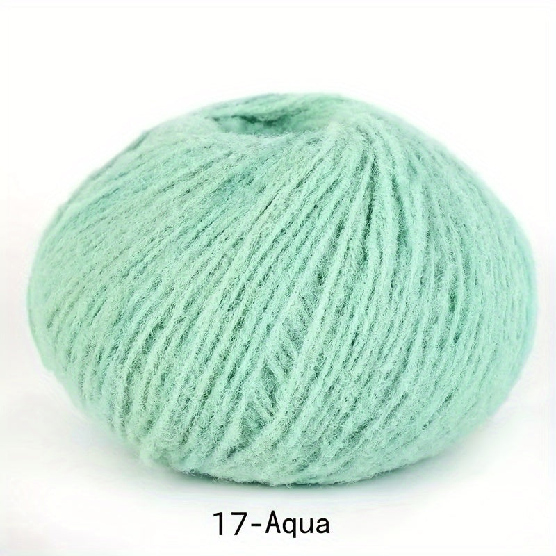 Soft Velvet Yarn Roll 40g Mixed Color Nylon for Knitting Dolls Scarves Blankets