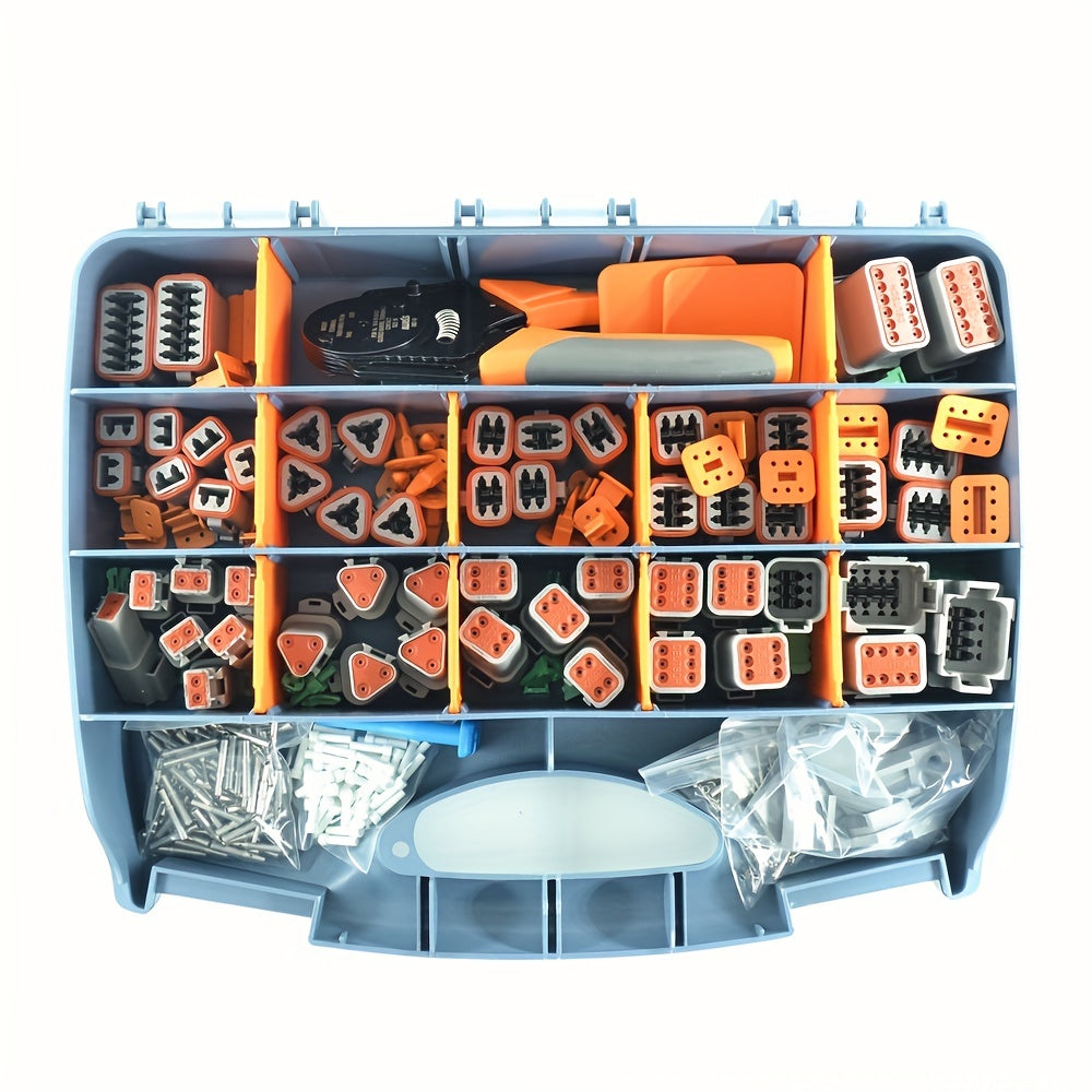 Водонепроницаемый комплект авторазъемов для серии Deutsch 2-12 Pin с инструментами для обжима
