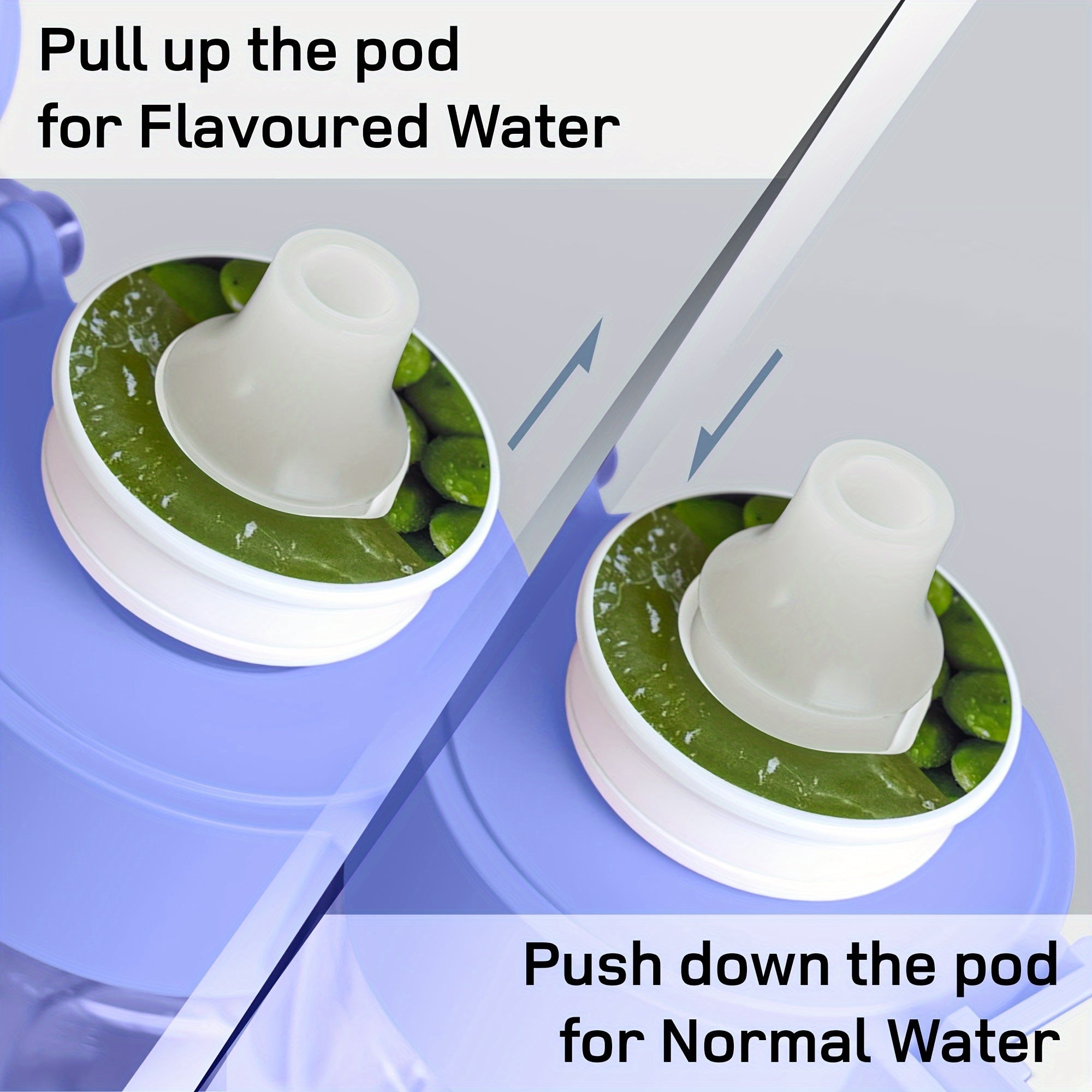 Anillos de extracto de sabor a fruta para agua, perfumados, 2/3/5 piezas, cambia el olor