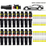 Male Female Electrical Connector Kit 2/10/12/20/40/272/370/640P Waterproof Wire for Car Boat Motorcycle