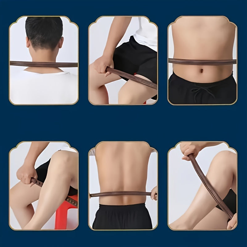 Plastic Body Massage Roller with 19 Beads Hand Operated Full Body Massage