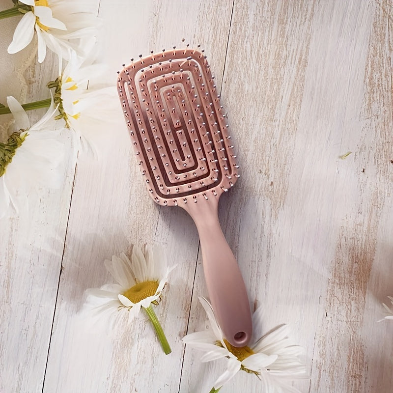 Peine antistático para cabello unisex, desenredante, de peinado, para cabello esponjoso