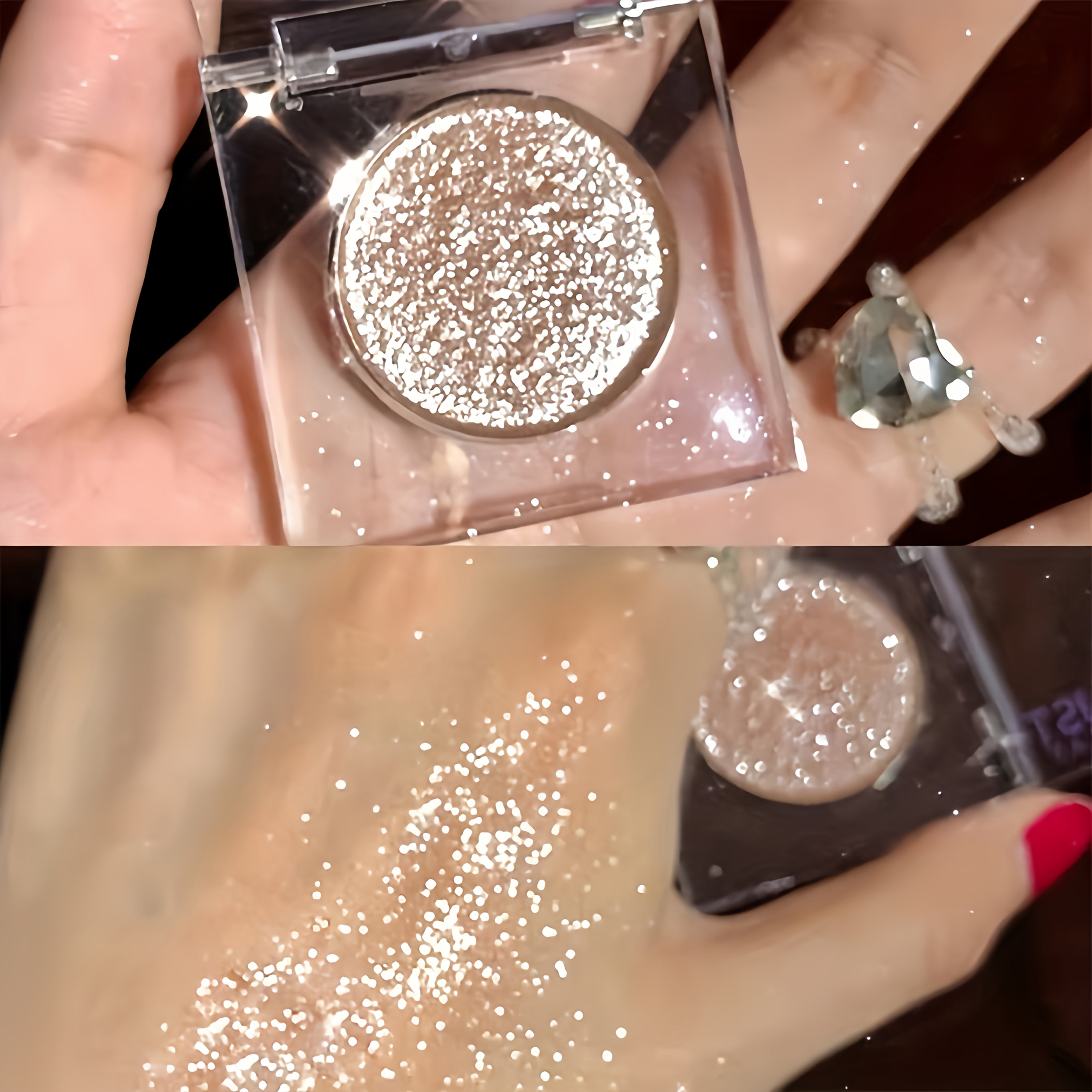 Women's Glitter Eyeshadow Monochrome High Shine Sparkling Powder