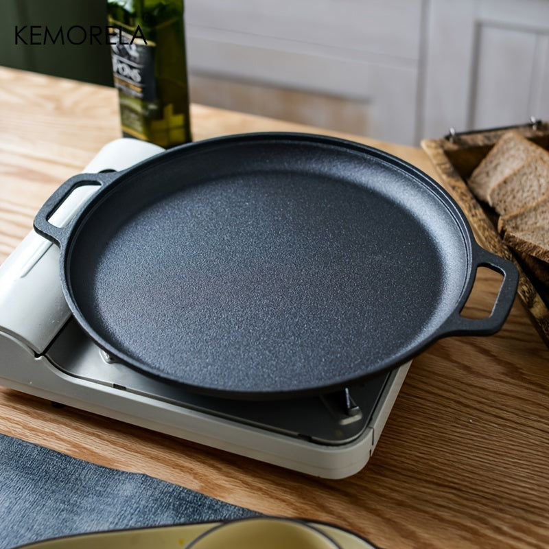 Cast Iron Pancake Pan Double-Ear Non-Stick Induction Gas Stove Kitchen Tool