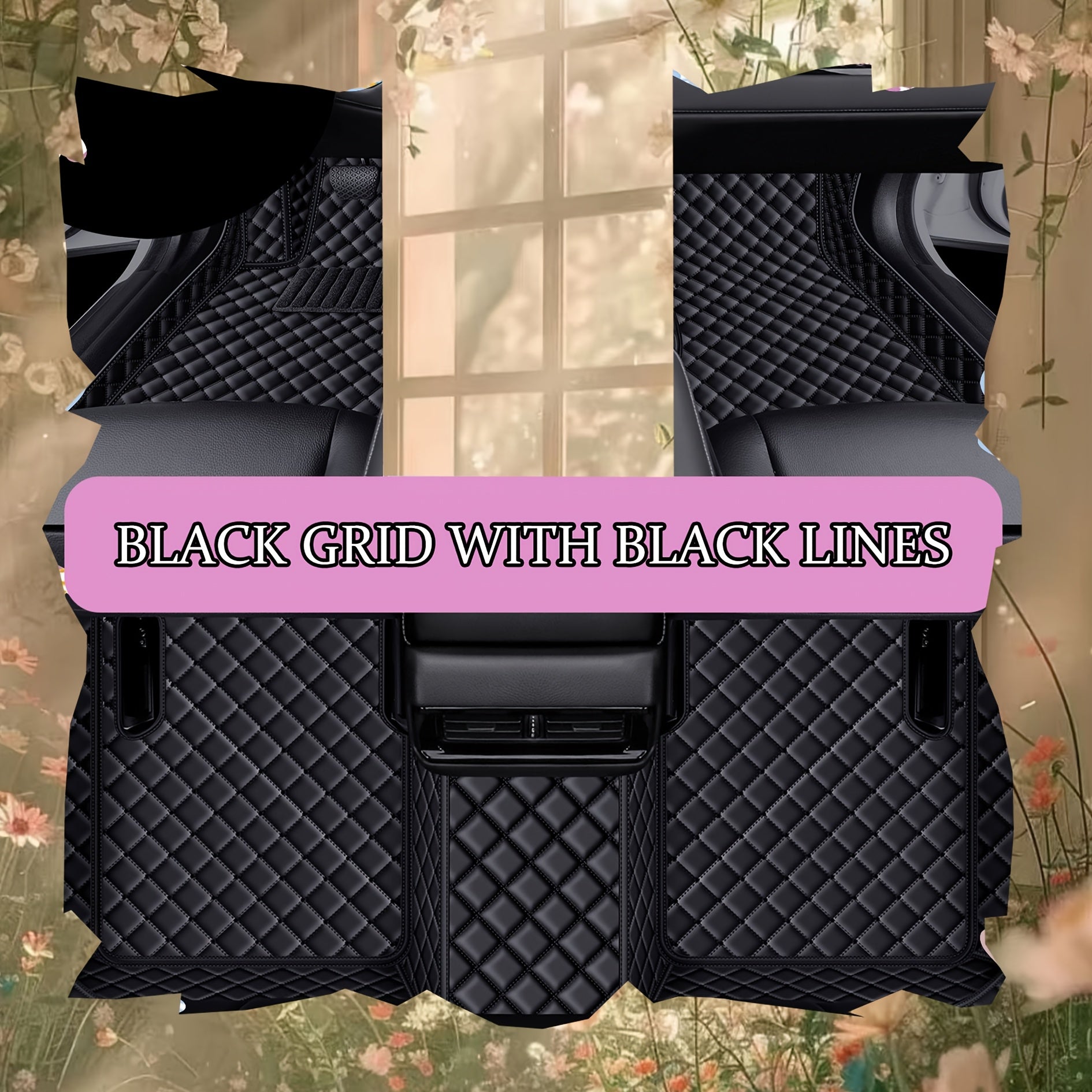 All-Weather Waterproof PU Leather Car Floor Mat for Sedan