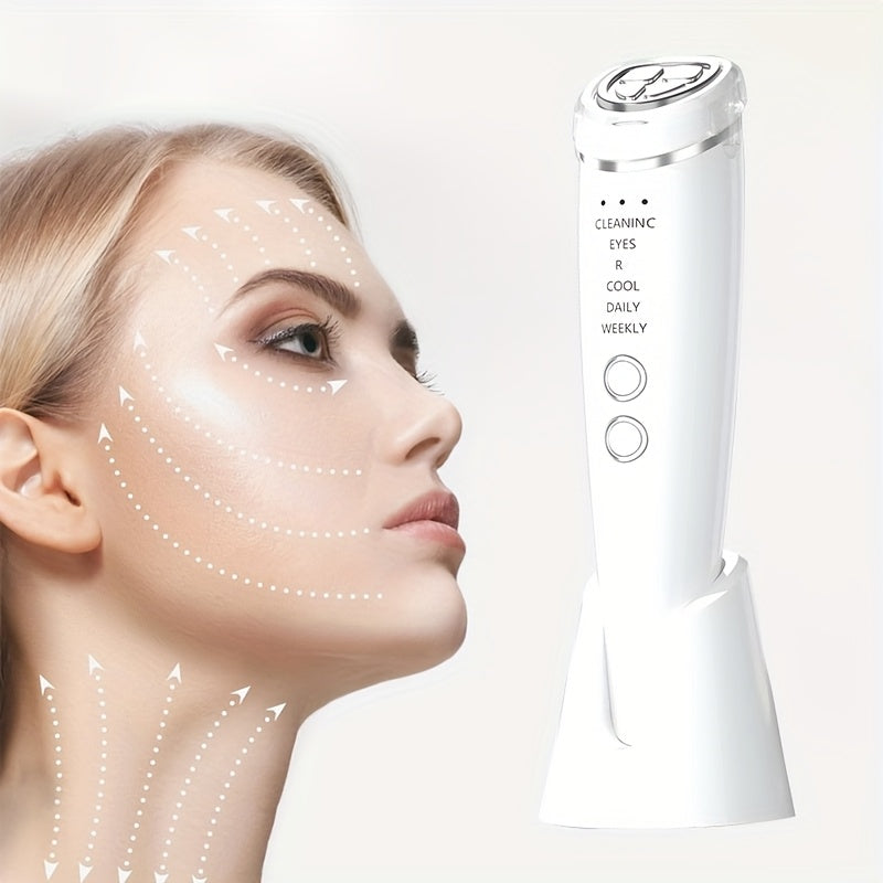 6-in-1 Home Beauty Device with Hot Cold Compress Rechargeable Skin Care Massage