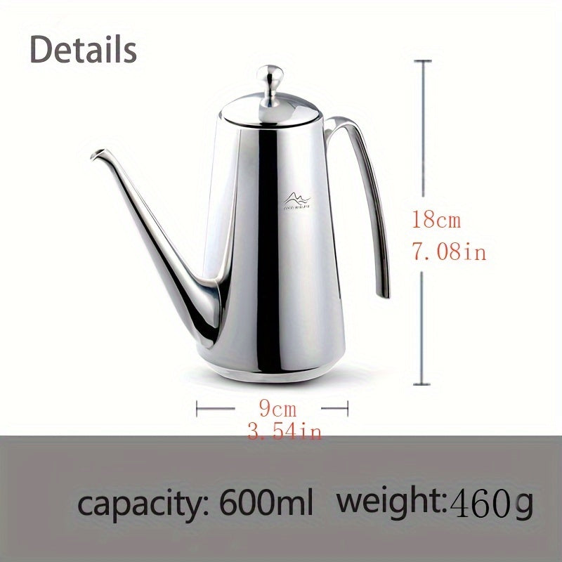 Luxury Stainless Steel Oil Dispenser for Kitchen and Restaurant Use with Patented Design