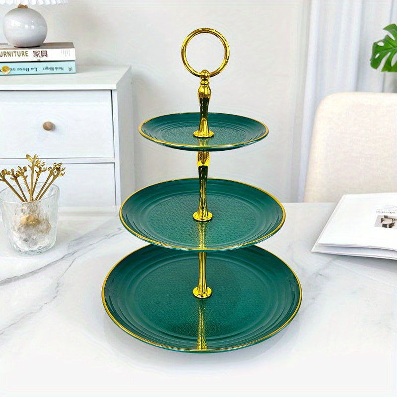 Plastic Dessert Display Tray for Weddings and Parties