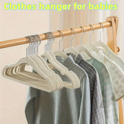 Set of 50 Non-Slip Baby Clothes Hangers with 360° Swivel Hook Velvet Infant Toddler Wardrobe Organizer