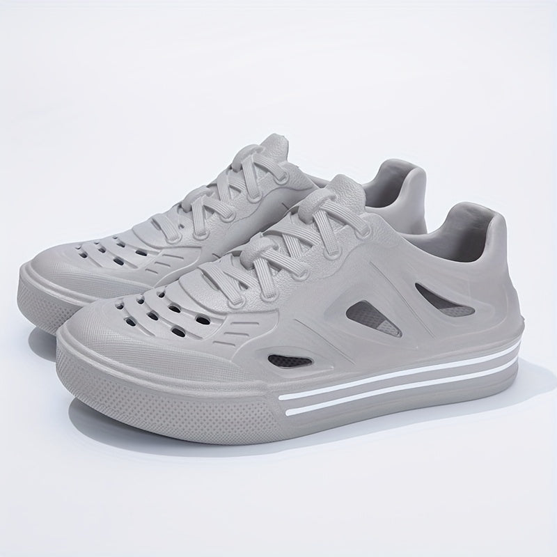 Unisex EVA Water Shoes Lightweight Breathable Beach Garden Casual Black White