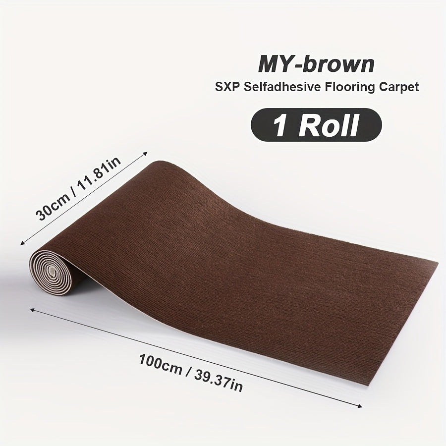 Self-Adhesive Carpet Roll for Bedroom Living Room Bathroom Door Stair Pet Non-Slip Thickened Decorative Mat