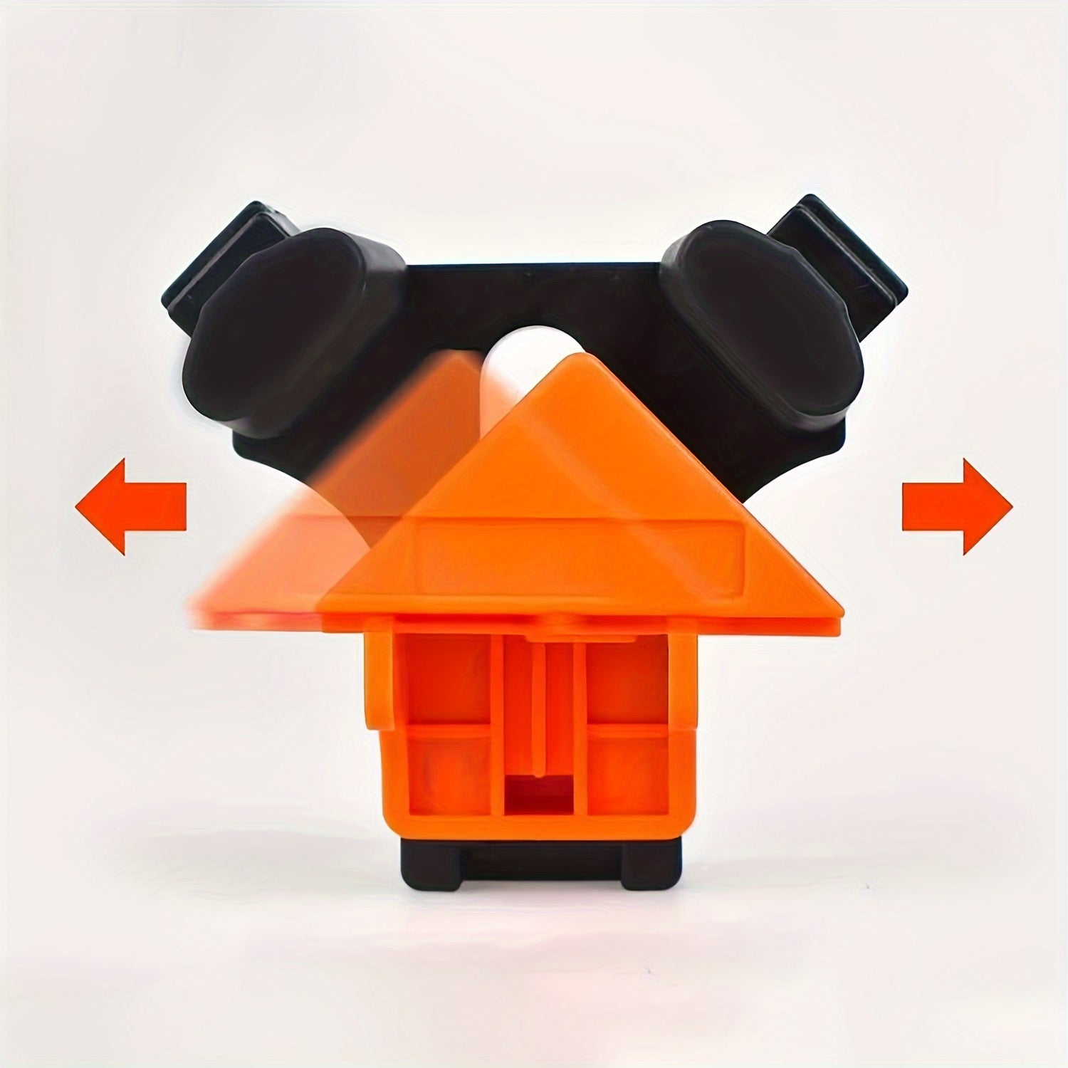 4 Pcs 90° Right Angle Woodworking Clamps Plastic Black Red Secure Project Tools