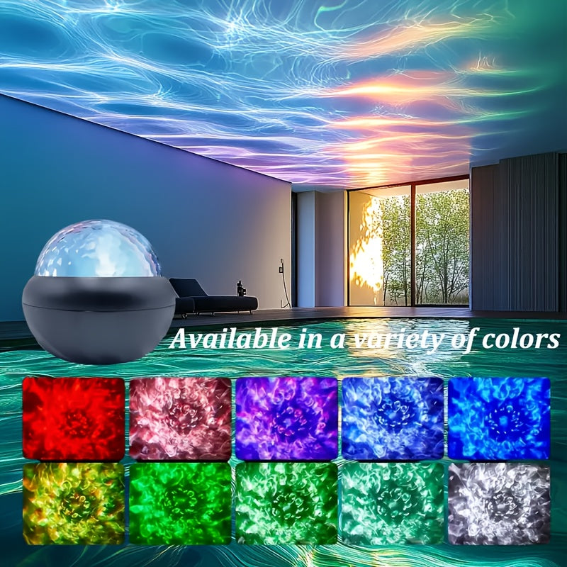LED Nightlight with Adjustable Color-Changing Circular Spotlight for Bedrooms Weddings Holidays and Travel