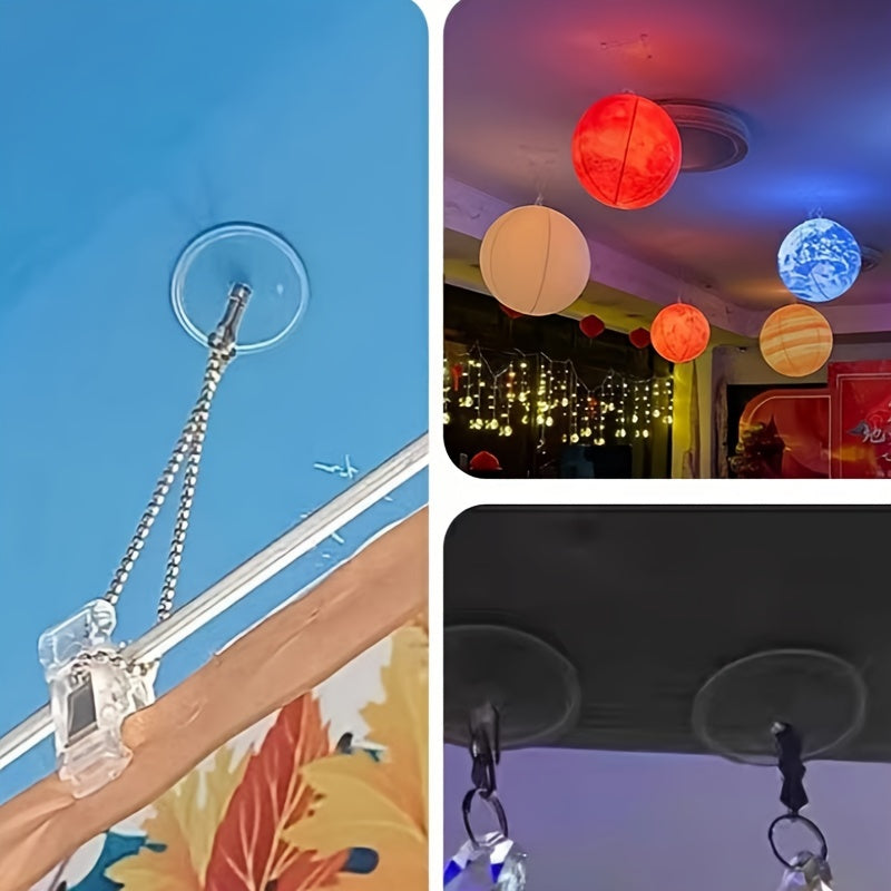 Small Plastic Ceiling Hooks 2cm Self-Adhesive for Hanging Decorations Pack of 20 50 100