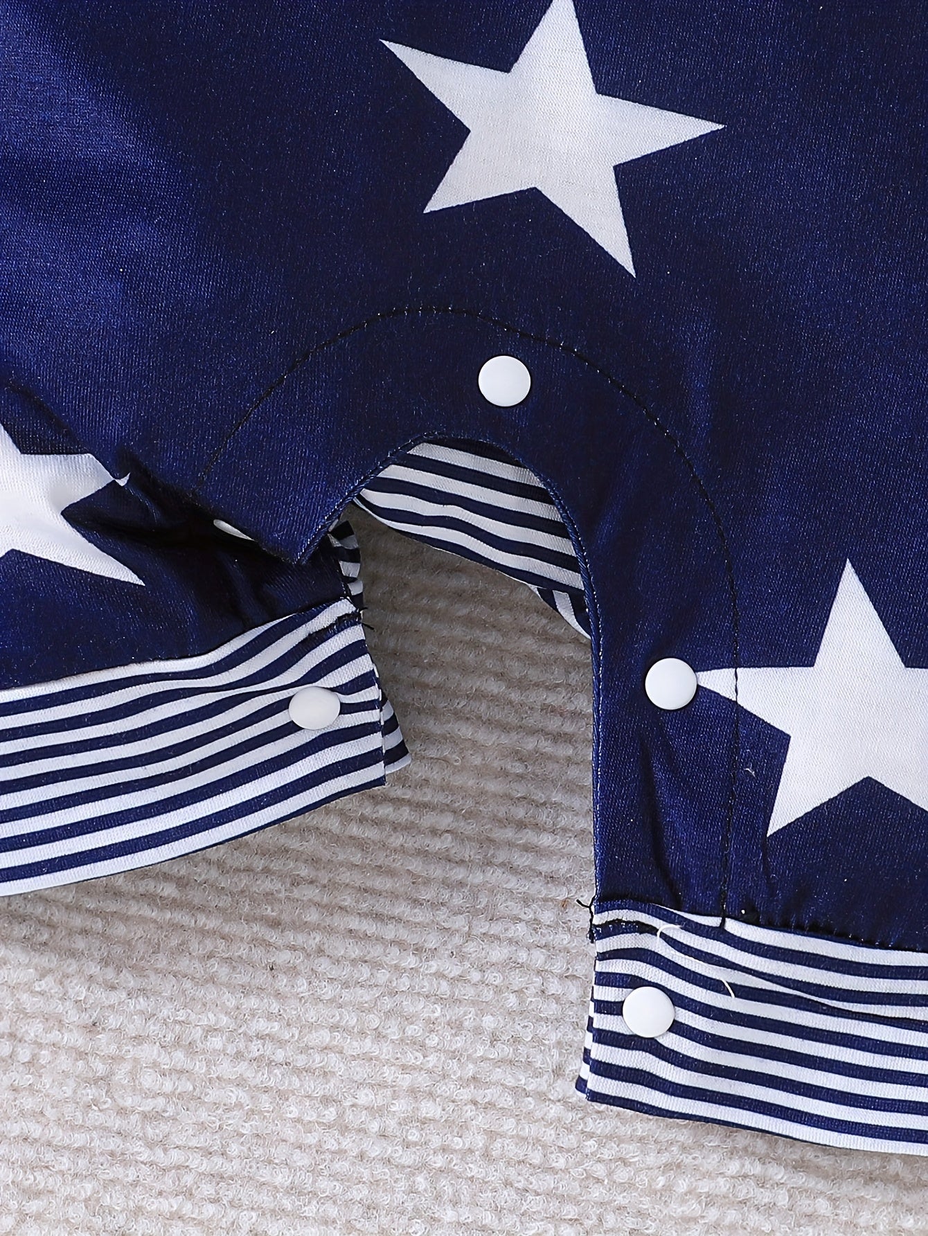 Body de algodón para niños pequeños con estampado de estrellas, conjunto de verano de manga corta