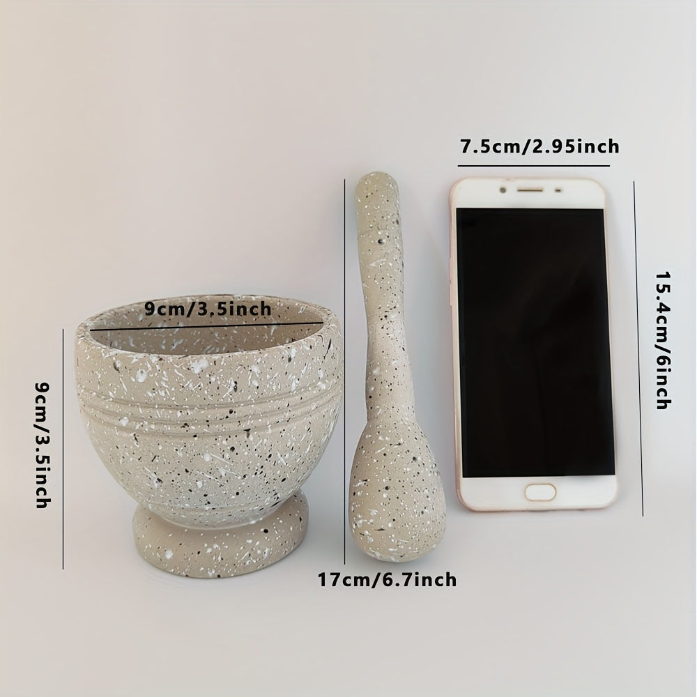 Kitchen Spice Grinder Set with Garlic and Pepper Paste Bowls Food Grade PP