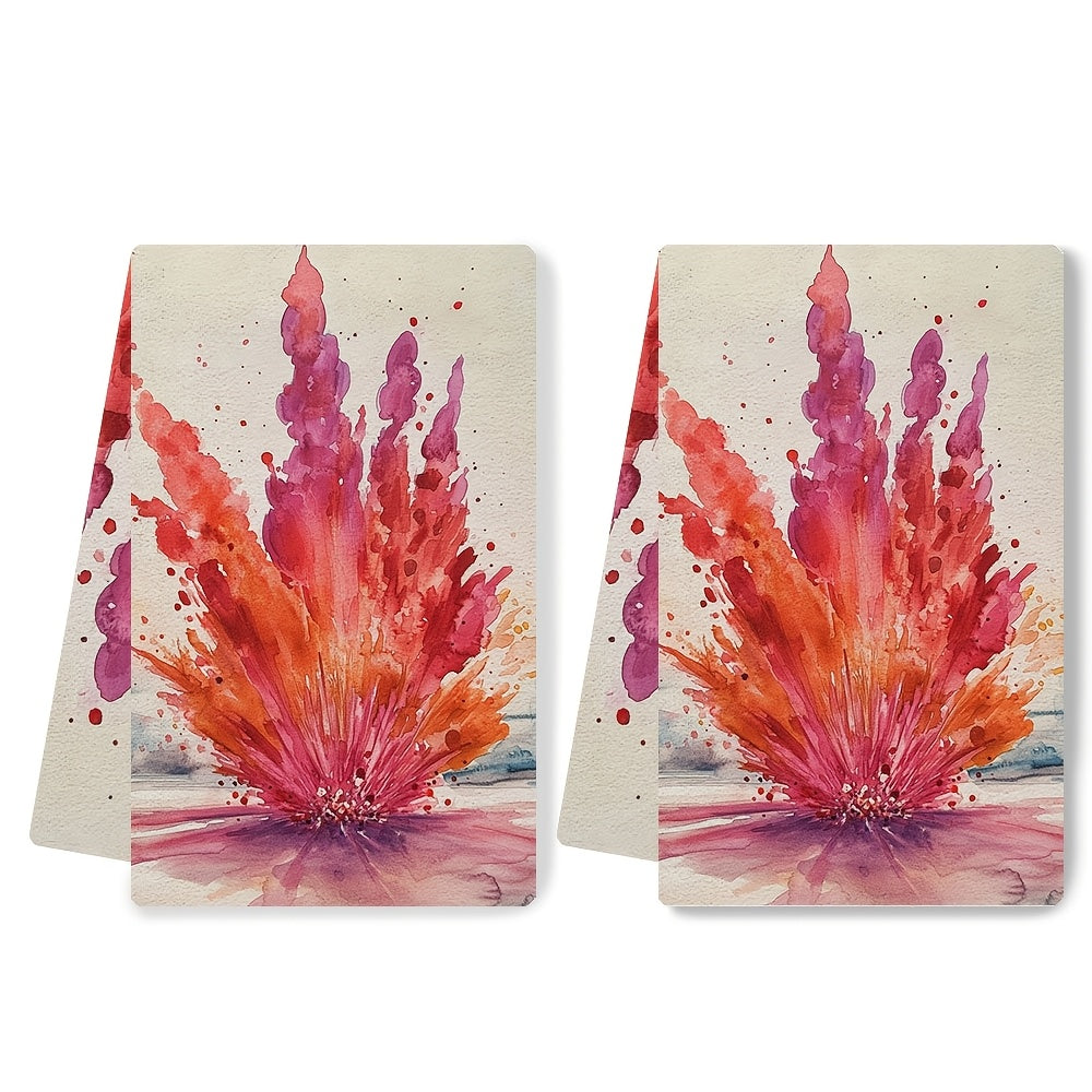 Valentine's Explosion Kitchen Towels Set 2 Ultra Soft Absorbent 40x60 cm