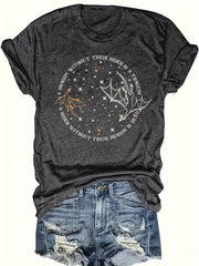 Women's Cotton Short Sleeve Casual Round Neck T-Shirt