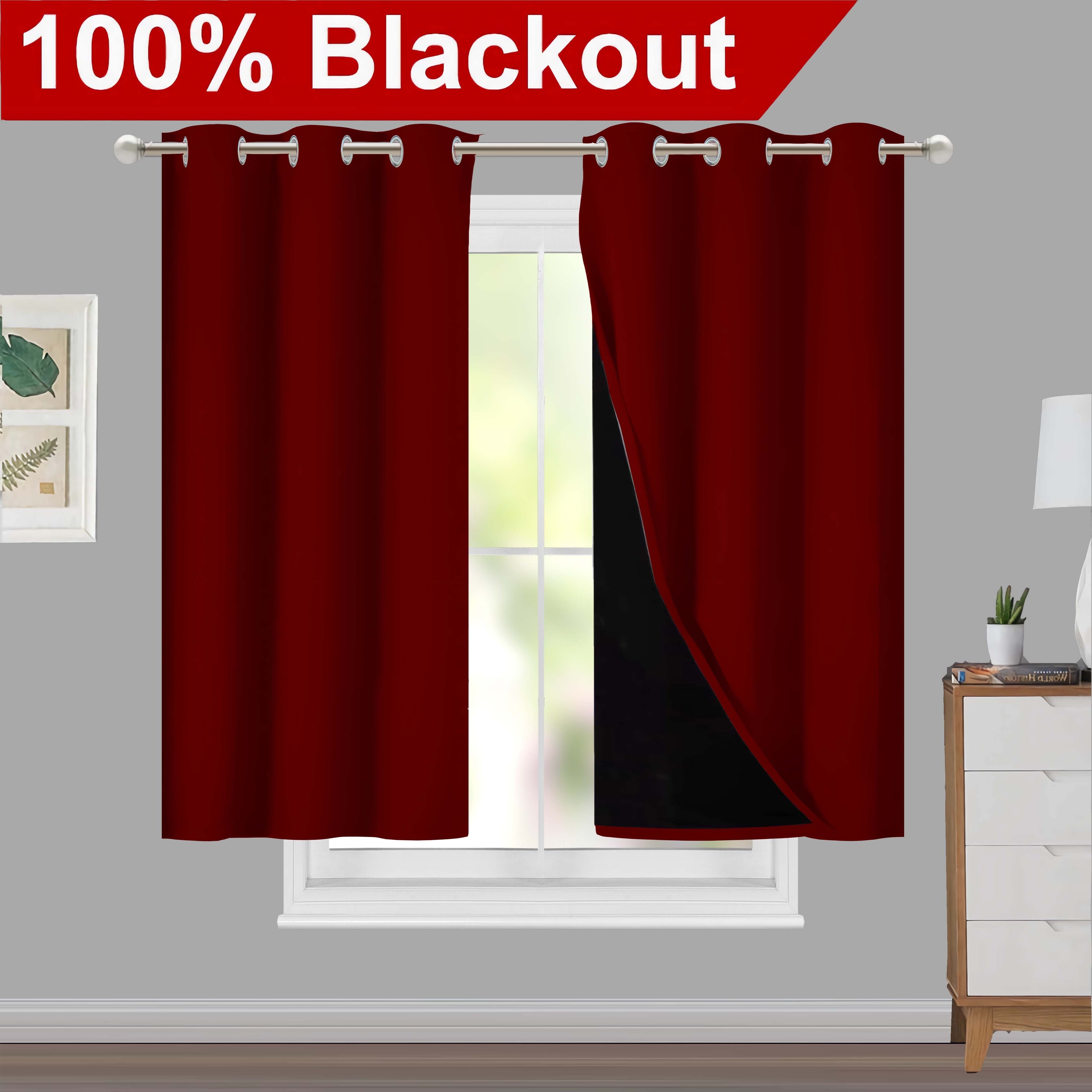 Blackout Curtains for Living Rooms and Bedrooms, Light-Blocking, Thermal Insulated