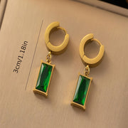 Women's Snake Bone Chain Necklace with Peridot Zirconia Pendant in Copper