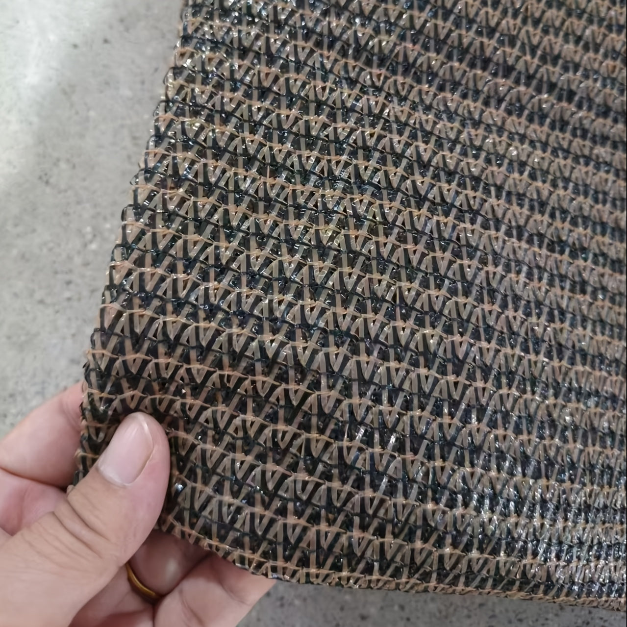 Coffee-Colored Sunshade Net with Edging UV Resistant Breathable Outdoor Patio Garden