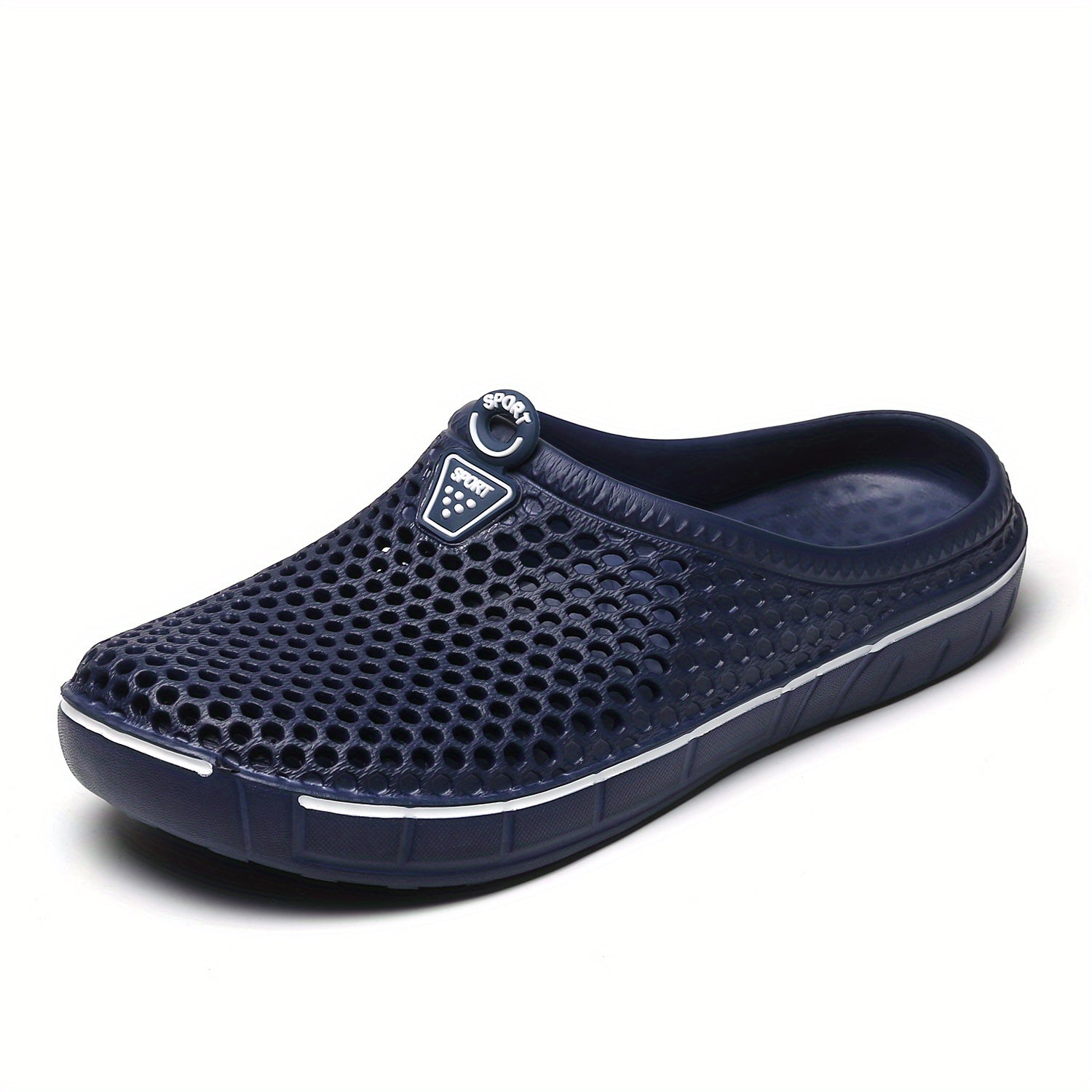 Women's Solid Color Flat Clogs Slide-On Non-Slip Outdoor Casual Shoes