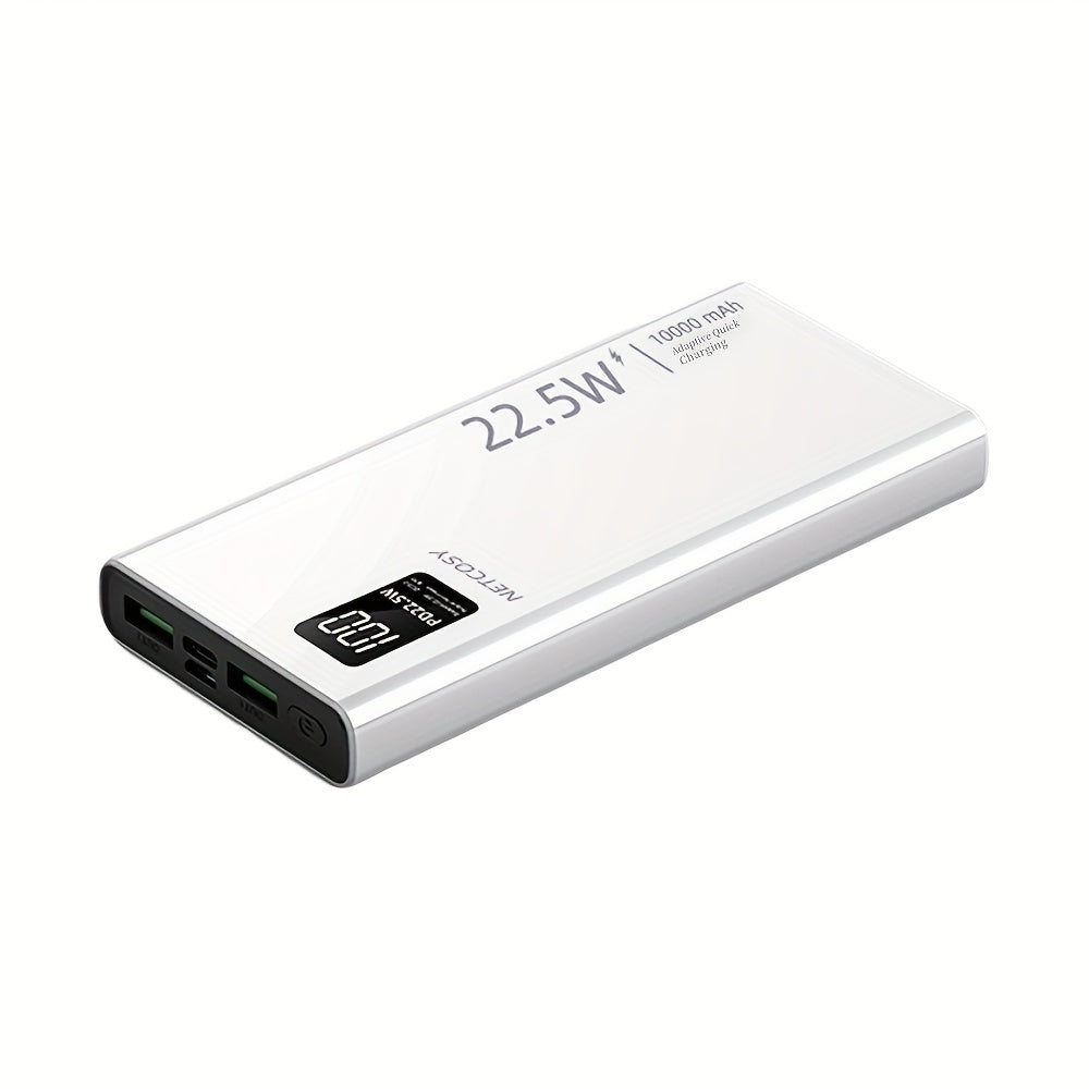 10000mAh Power Bank with 22.5W Fast Charging for iPhone, Samsung, Xiaomi