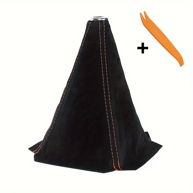 Universal Car Gear Shift Knob Cover Waterproof PU Leather Dust Boot Interior Decor