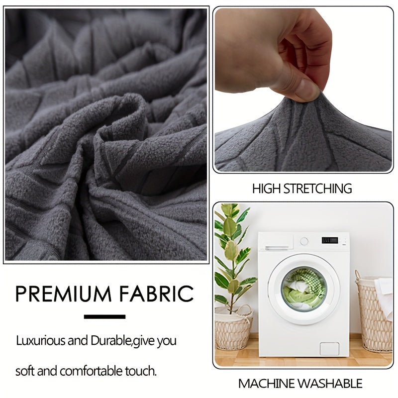 2/4 шт. жаккардовые чехлы для стульев, подходят для различных размеров стульев. Легко устанавливаются, не скользят и обеспечивают защиту для стульев в гостиных и кухнях.