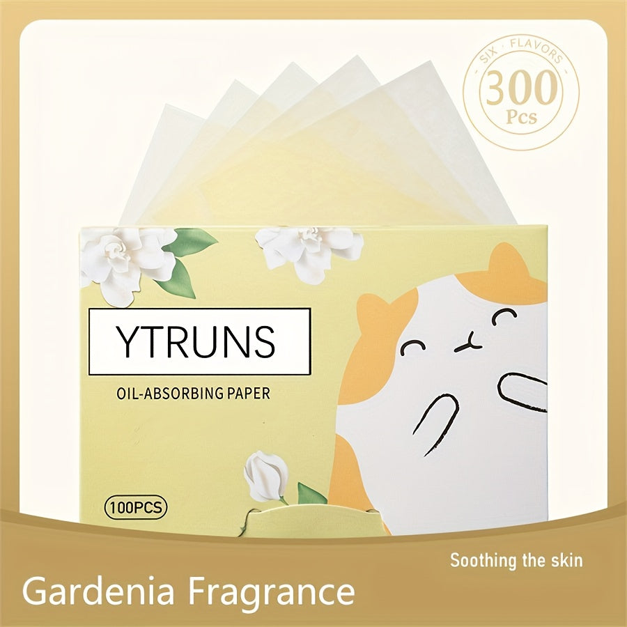 Унисекс бумага для поглощения масла с древесным углём и цветочным ароматом для умывания
