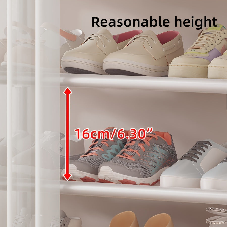 5 qavatli mustahkam metall poyabzal javoni va chang o'tkazmaydigan eshik pardasi uchun yashash xonasi va yotoqxona