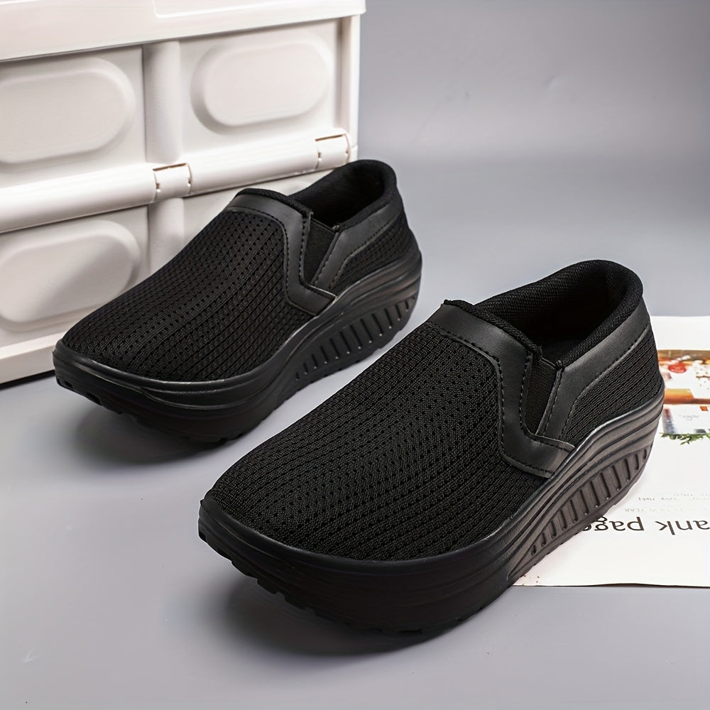 Women's Slip-On Sneakers Breathable Mesh Lightweighteva Casual All-Season