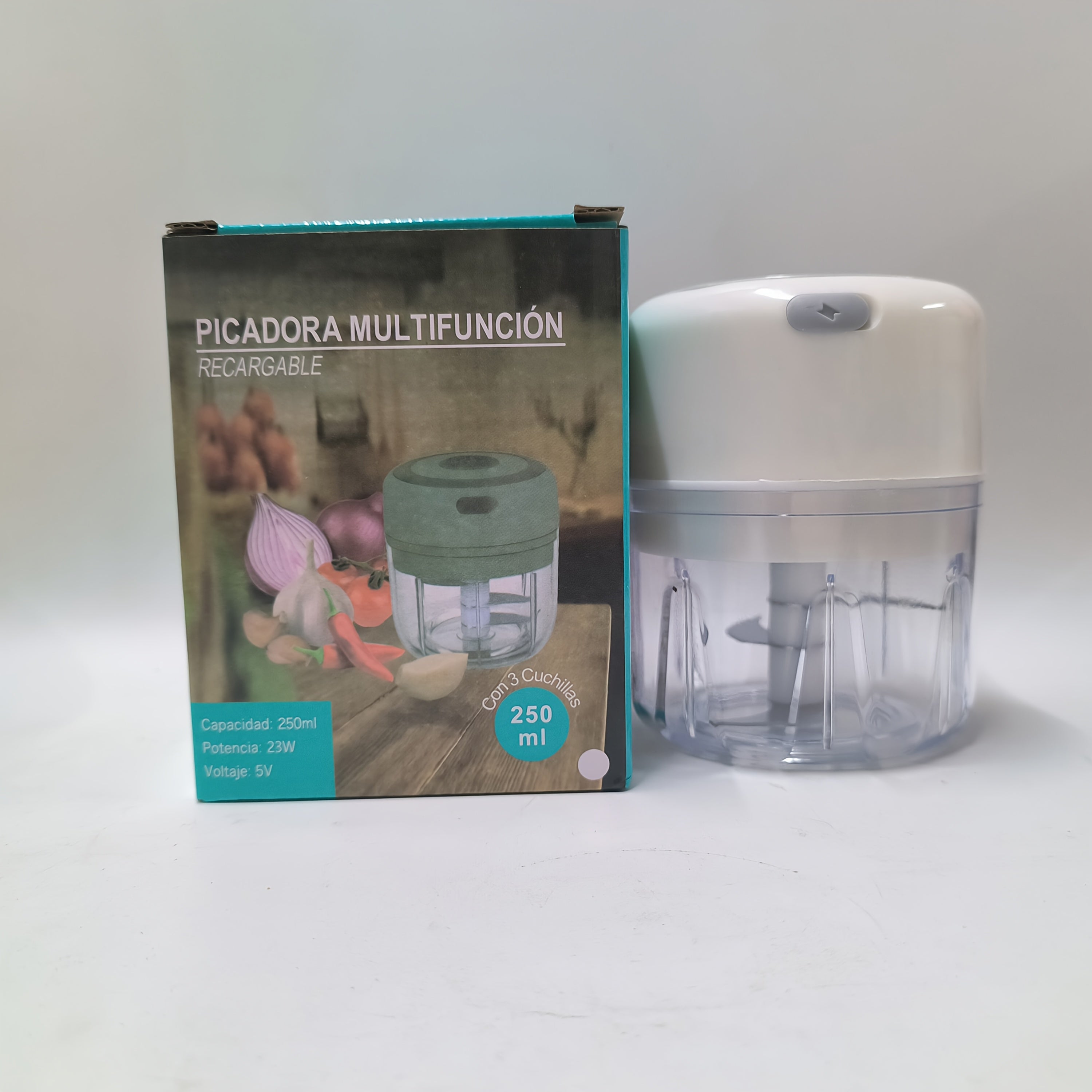 1 dona RZSYZH Ko'p funksiyali Elektr oziq-ovqat maydalagich - USB orqali zaryadlanadigan Mini Sarimsoq maydalagich, Portativ piyoz kesgich - Sarimsoq, Zanjabil, Qizil qalampir uchun sabzavot protsessori (3 rang tanlovi) - Sabzavot