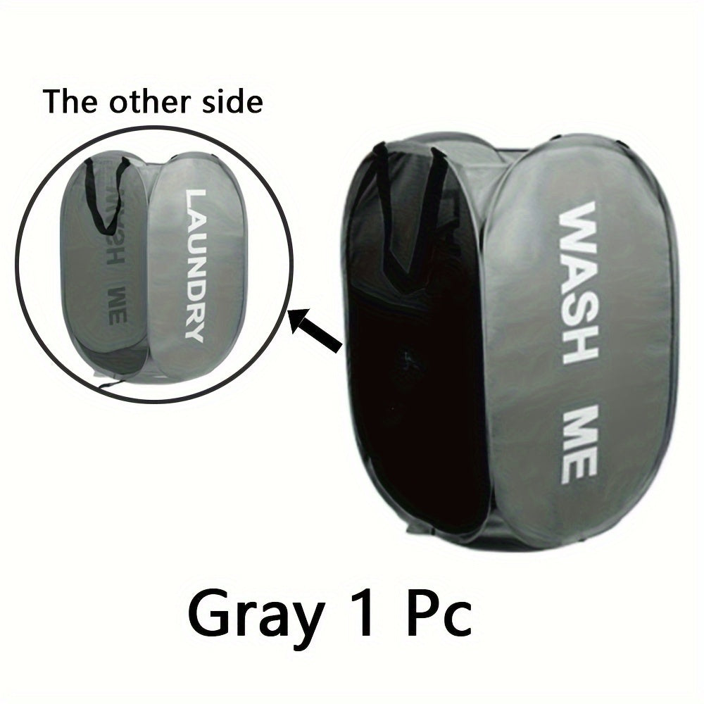 Foldable Laundry Hamper with Double-Sided Design Lightweight Durable Fabric for Bedroom and Home Storage