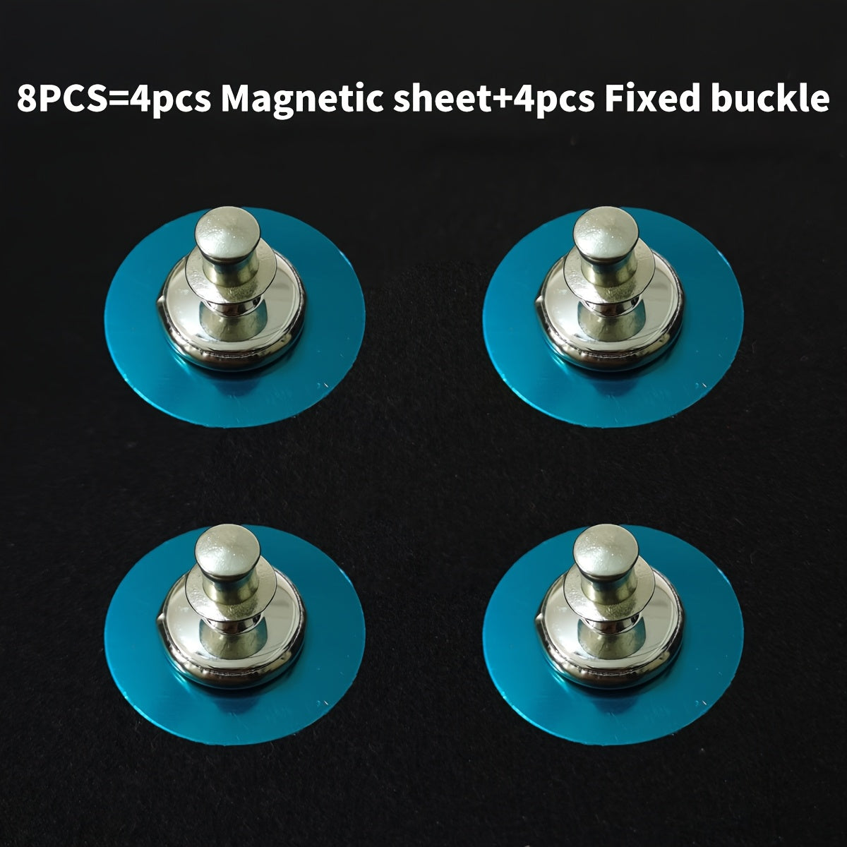 Magnetic Curtain Buckles with Thumb Tacks, 8/16/24 Pieces, Curtain Fixing Clips