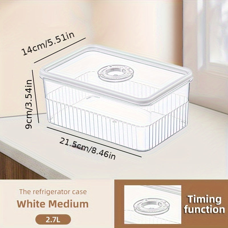 Juego de 3 recipientes apilables y herméticos para almacenamiento de alimentos en la cocina