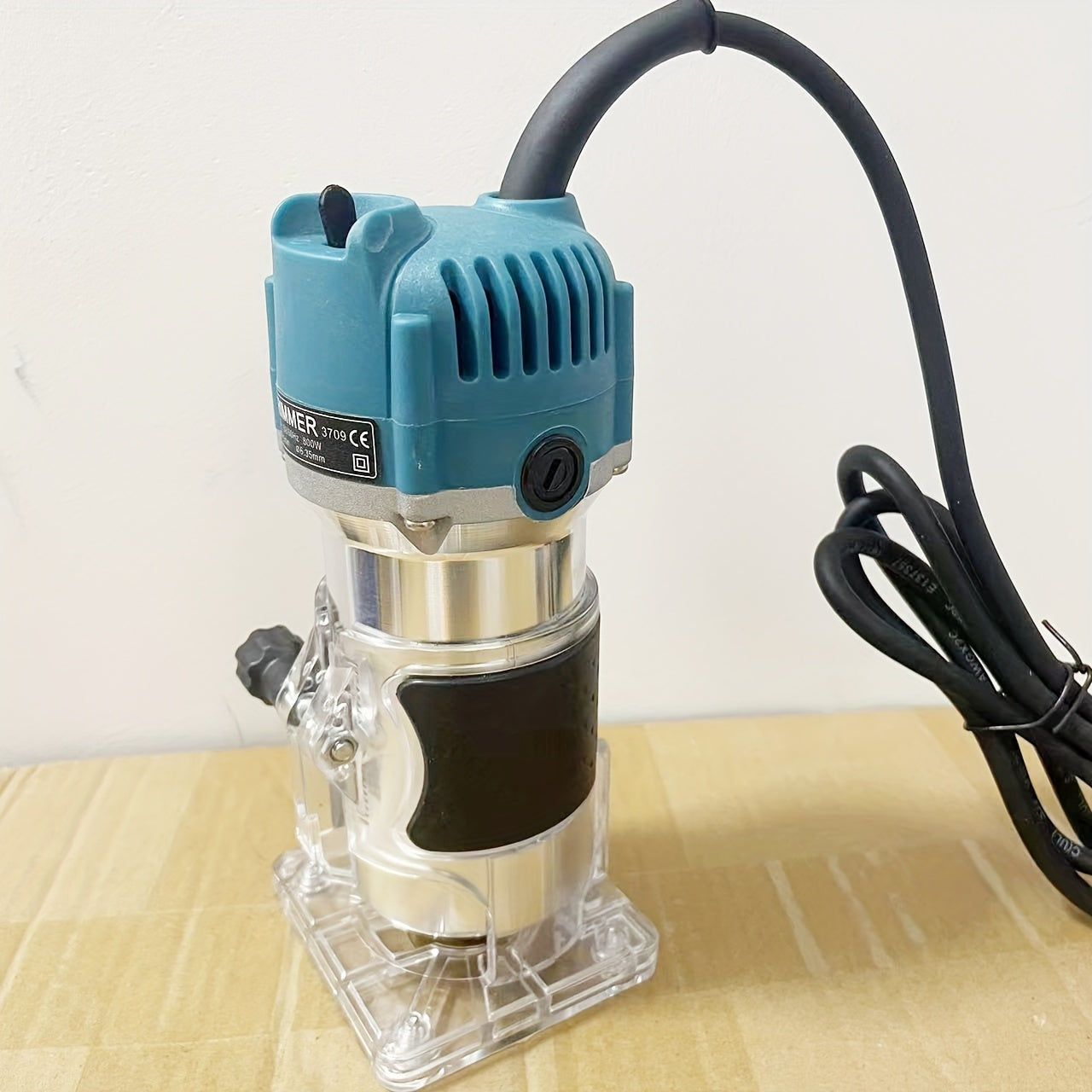 Kit de herramientas eléctricas para carpintería con taladro de columna eléctrico y máquina de tallar